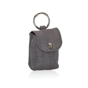 thirty-one Snap It To Pouch Little Wallet Clip Charcoal Grey Silver Small